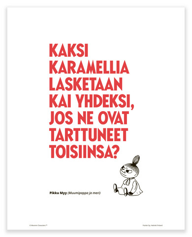 Wallpaper Kaksi Karamellia Juliste Muumi Etela8 Fi Verkkokauppa For Free