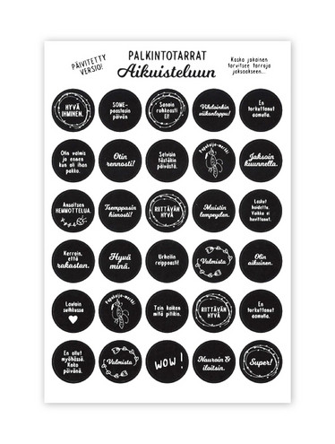 Palkintotarrat Aikuisteluun