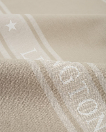 Keittiöpyyhe Star, Beige-Valkoinen