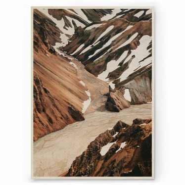 Plywood Print - Landmannalaugar 30x40