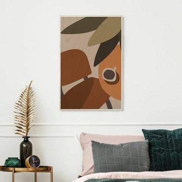 Plywood Print - Terracotta 02 30x40