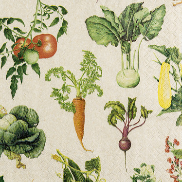 Servetti Vegetable Lovers 33x33cm