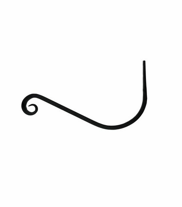 Seinäkoukku Rustic Musta, 33 cm