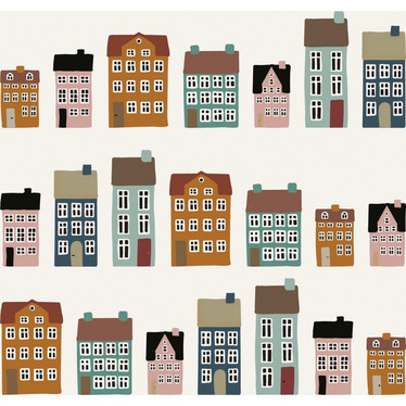 Servetti Houses 33x33cm