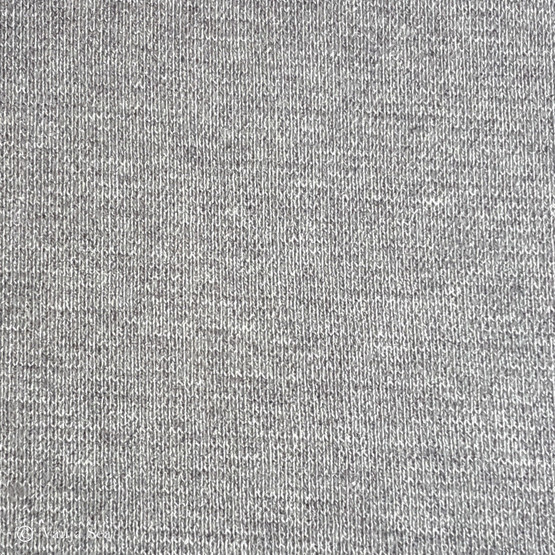 Organic Cotton Rib, heather light grey