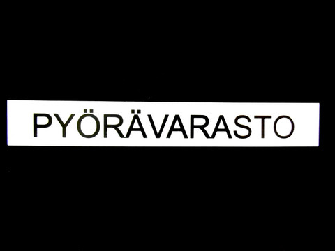 PYÖRÄVARASTO-kilpi