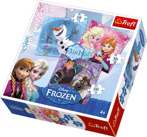 Disney Frozen 3 in 1 palapeli