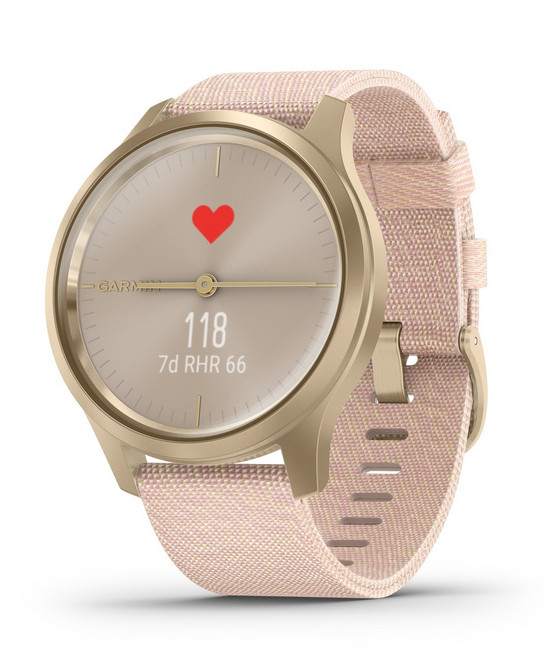 GARMIN VIVOMOVE STYLE, 42MM, CHAMPAGNE-DUST ROSE