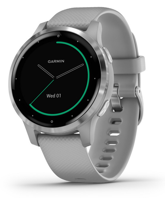 GARMIN VIVOACTIVE 4S, POWDER GRAY/STAINLESS