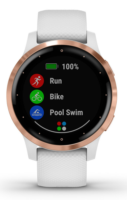 GARMIN VIVOACTIVE 4S, WHITE/ROSE GOLD