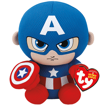 Ty Beanie Babies Captain America