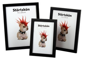 Störtskön 13x18, musta