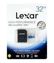 LEXAR high performance 32GB 300x microSDHC