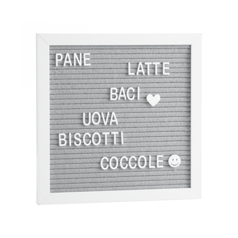 Mascagni Letterboard Bianco/white A862 25X25
