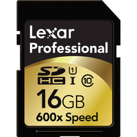 Lexar 16GB 600x professional SDHC UHS-I
