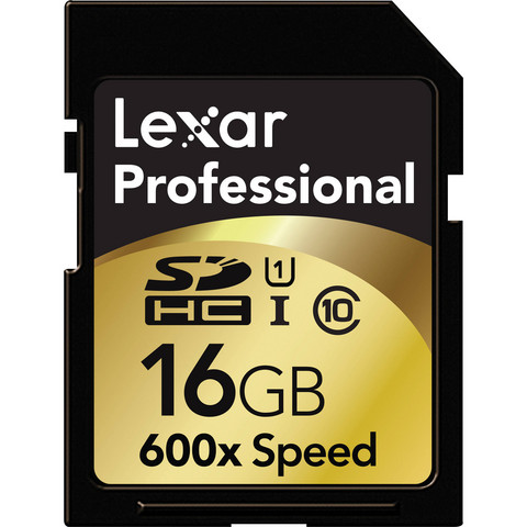 Lexar 16GB 600x professional SDHC UHS-I