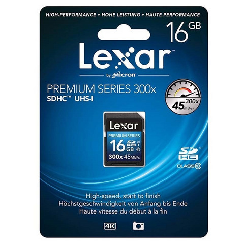 Lexar 16 GB 300x premium SDHC UHS-I