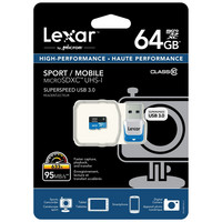 Lexar 64 GB microSDXC + USB