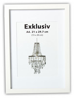 Exklusiv A4 21x29,7/15x20, valkoinen