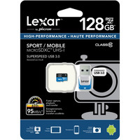 Lexar 128 GB microSDXC + USB