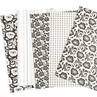 Kartonkilajitelma 5 kpl/pkk - Mustavalkoinen (14,5 x 21 cm)