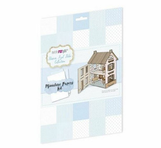 Kuviopaperilajitelma Miniatyyri Vaaleansiniset - A4 (10 kpl/pkt)