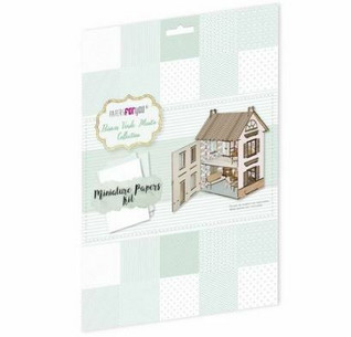 Kuviopaperilajitelma Miniatyyri Mintunvihreä - A4 (10 kpl/pkt)