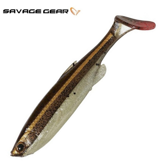 T tail. Kumgang fat Minnow. Приманка Savage Gear t-Tail (10.5 см) White Silver Blue.