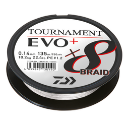Daiwa Tournament 8 Braid EVO+ 135m White
