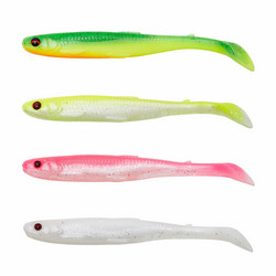 Savage Gear Slender Scoop Shad 11cm Dark Water Mix 4kpl