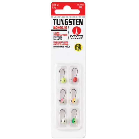 Tungsten Mongo Jig Kit 1,8g 6 kpl Glow