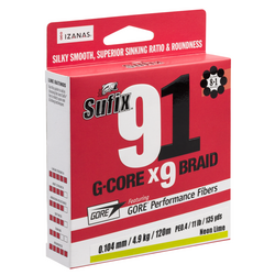 Sufix 91 G-Core Neon Chartreuse 150m